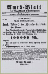 7. April 1922 Amtsblatt Schrobenhausen